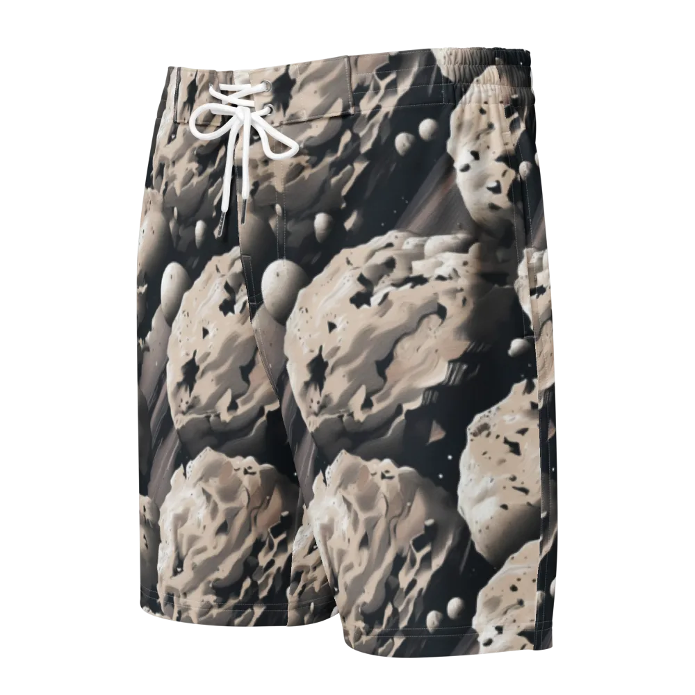 Moonfall Terrain on Men's Board Shorts — Front