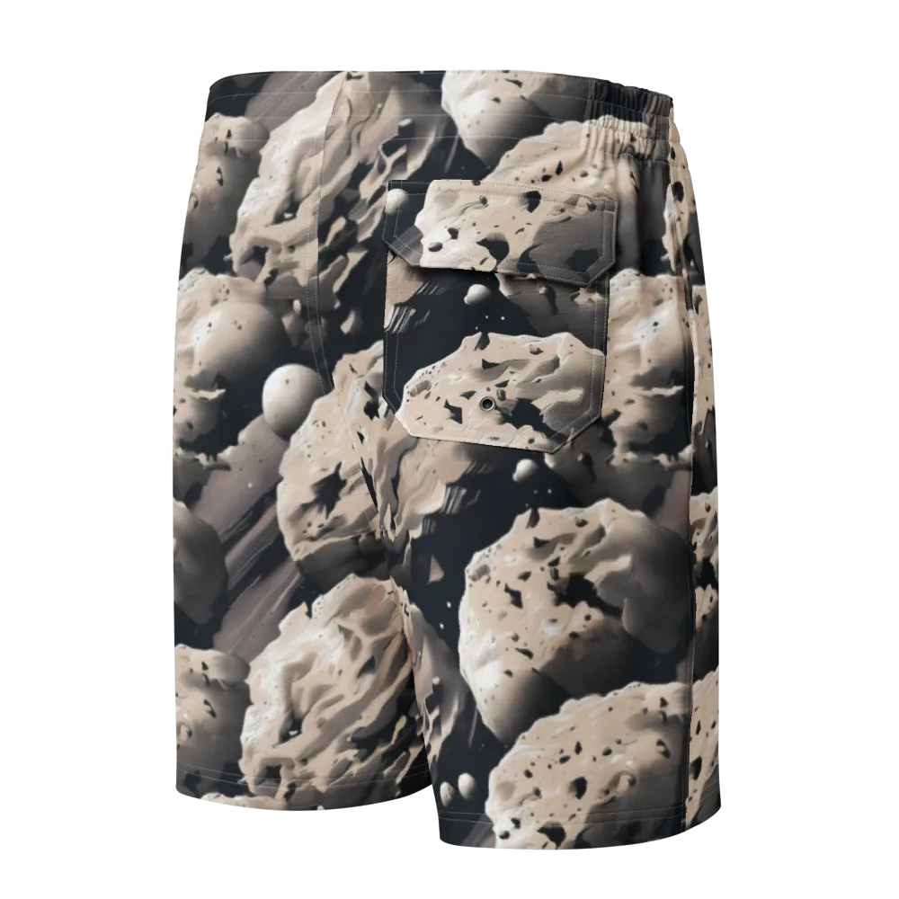 Moonfall Terrain on Men's Board Shorts — Back