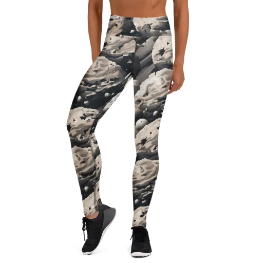 Moonfall Terrain on a Yoga Leggings