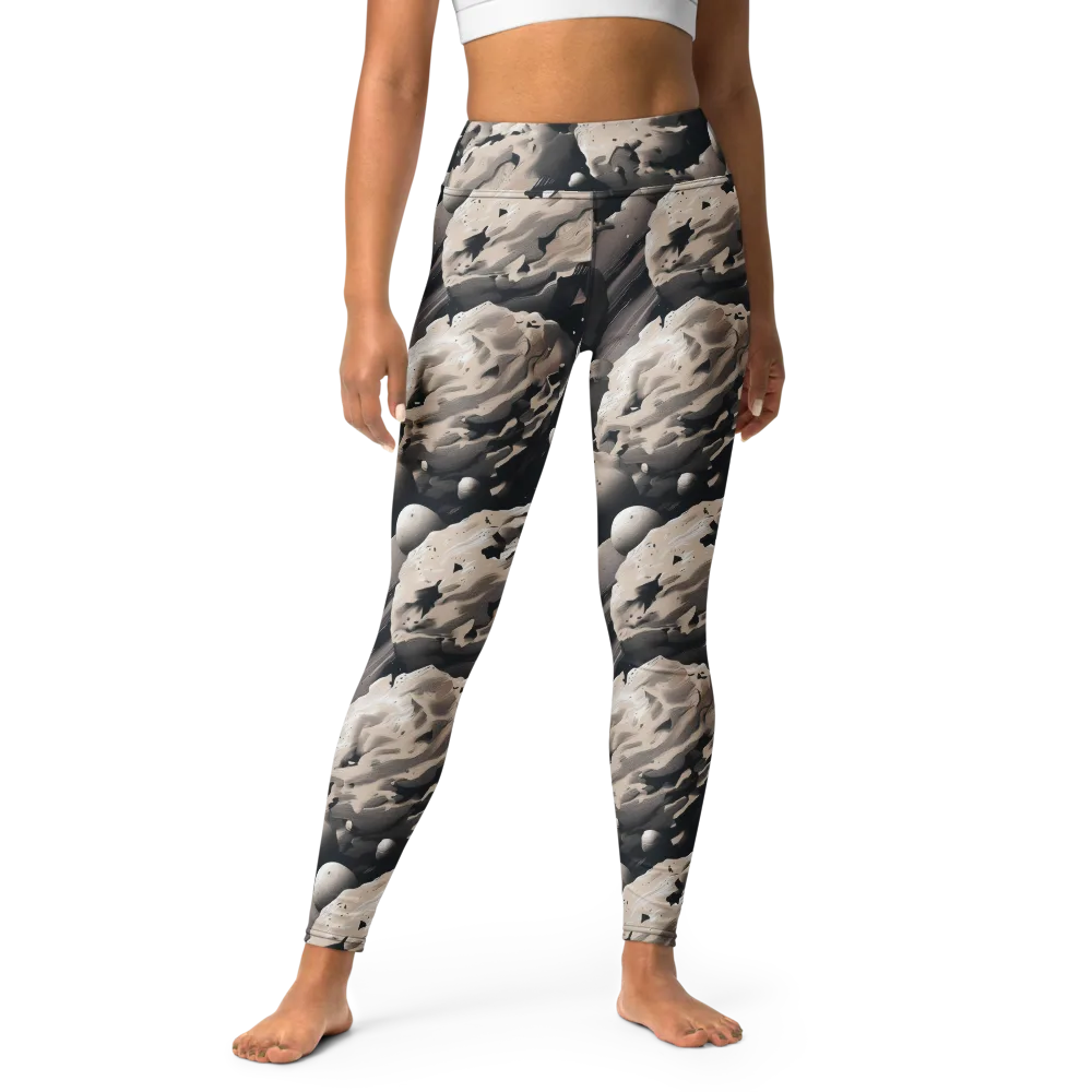 Moonfall Terrain on Yoga Leggings — Front