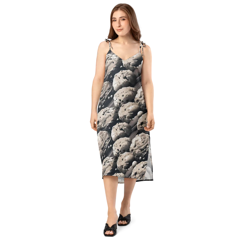 Moonfall Terrain on Slip Dress — Front