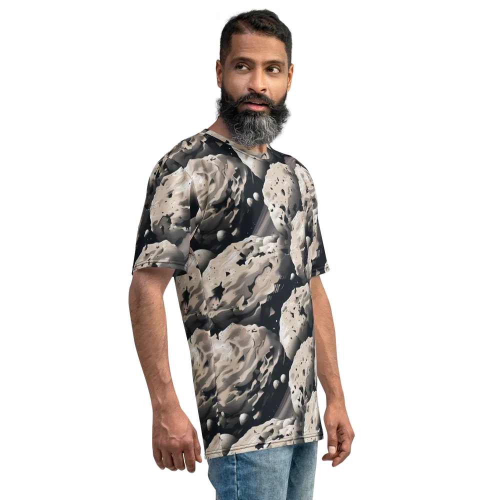 Moonfall Terrain on Men's Crew Neck T-Shirt — Right