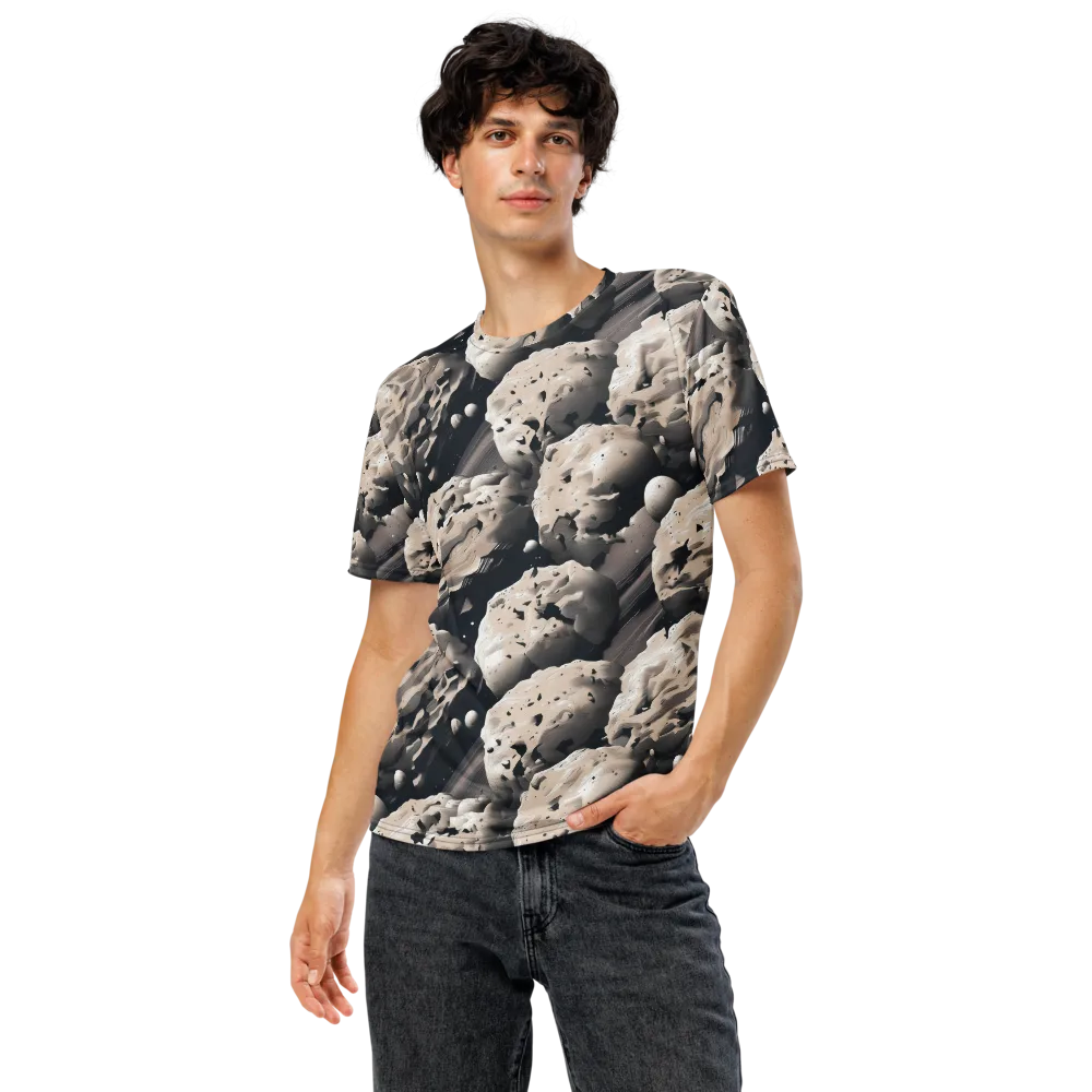 Moonfall Terrain on Men's Crew Neck T-Shirt — Front