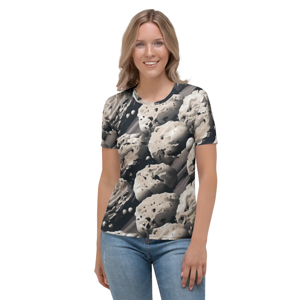Moonfall Terrain on Women's Crew Neck T-Shirt — Front