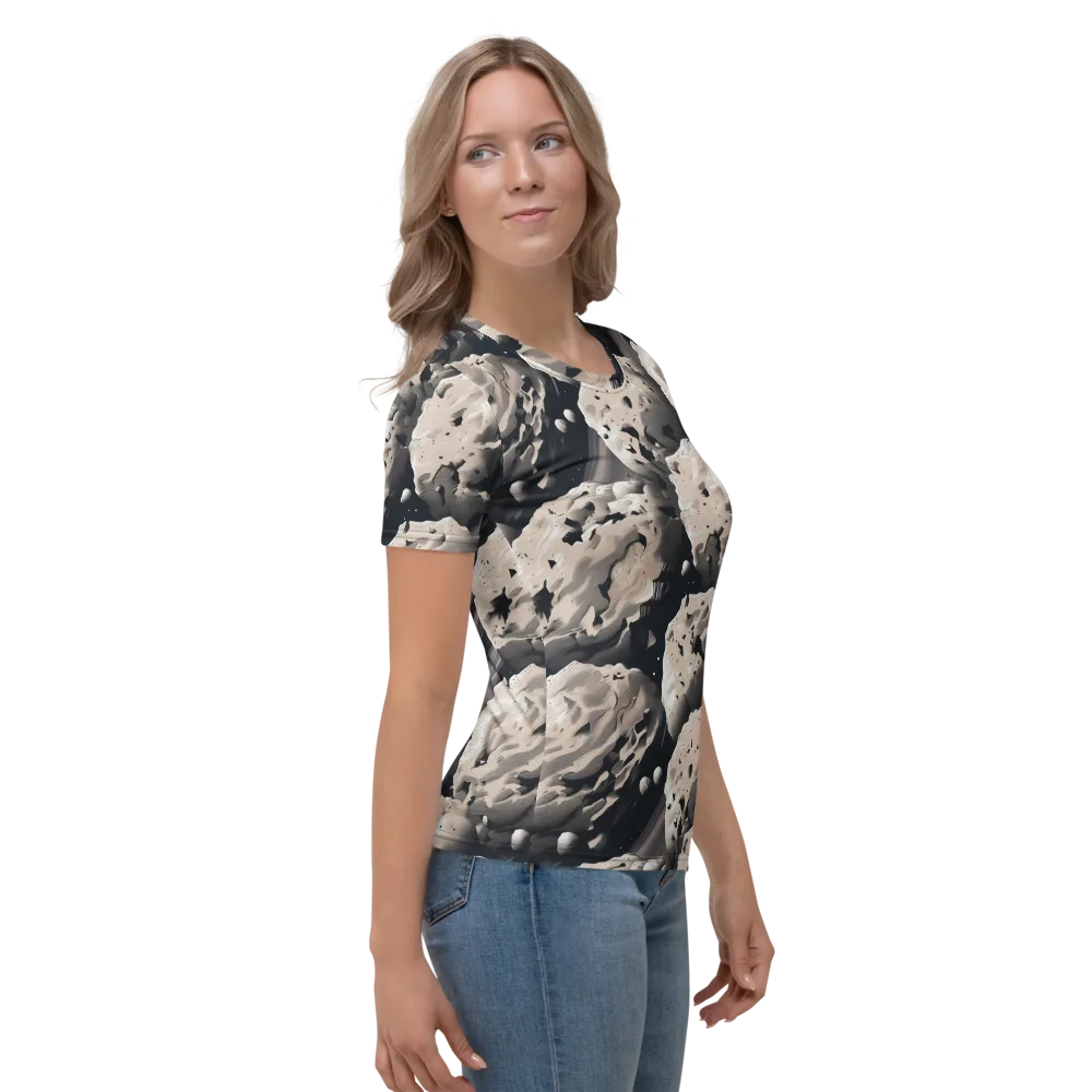 Moonfall Terrain on Women's Crew Neck T-Shirt — Right