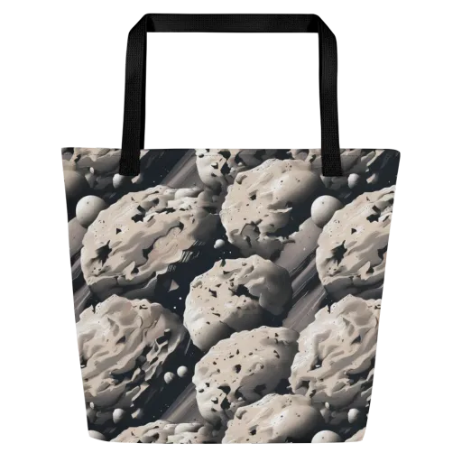 Moonfall Terrain on a Large Tote Bag W/ Pocket