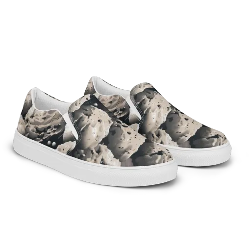Moonfall Terrain on a Women's Slip-On Canvas Shoes