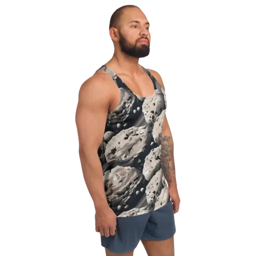 Moonfall Terrain on a Men's Tank Top