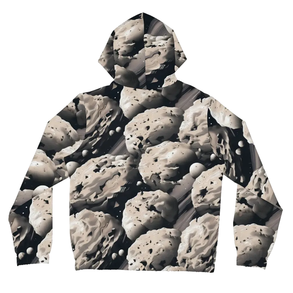 Moonfall Terrain on Women's Full-Zip Hoodie — Back