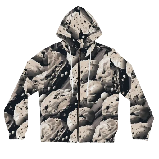 Moonfall Terrain on a Women's Full-Zip Hoodie