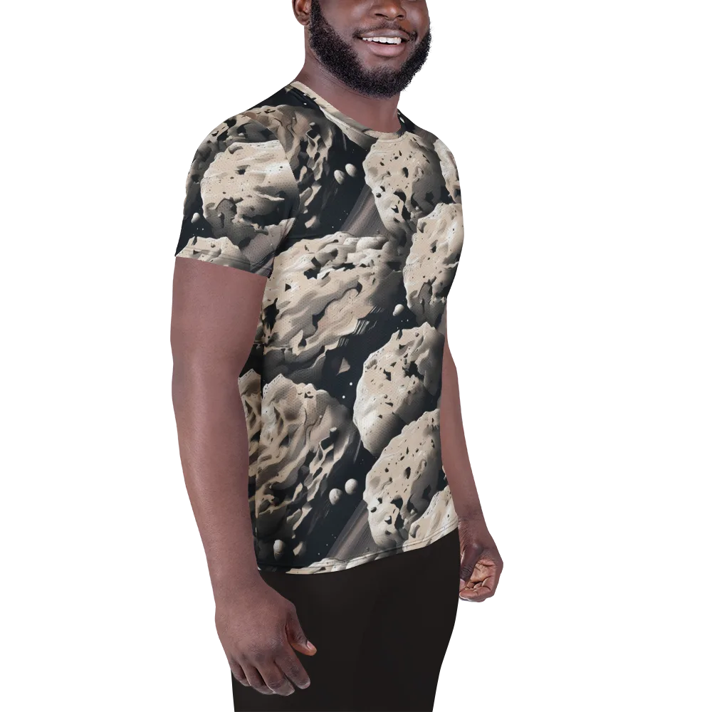 Moonfall Terrain on Men's Athletic T-Shirt — Right