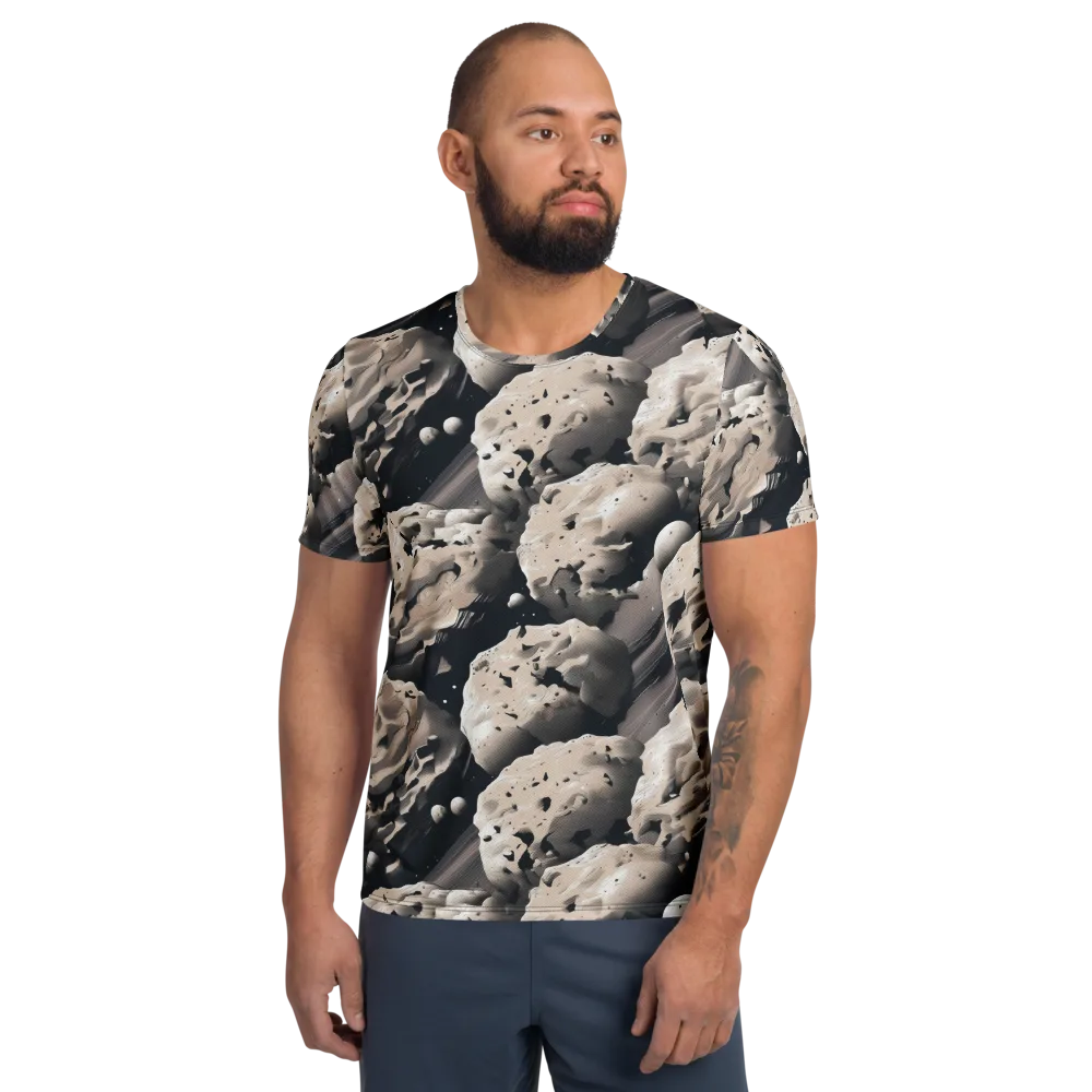 Moonfall Terrain on Men's Athletic T-Shirt — Front