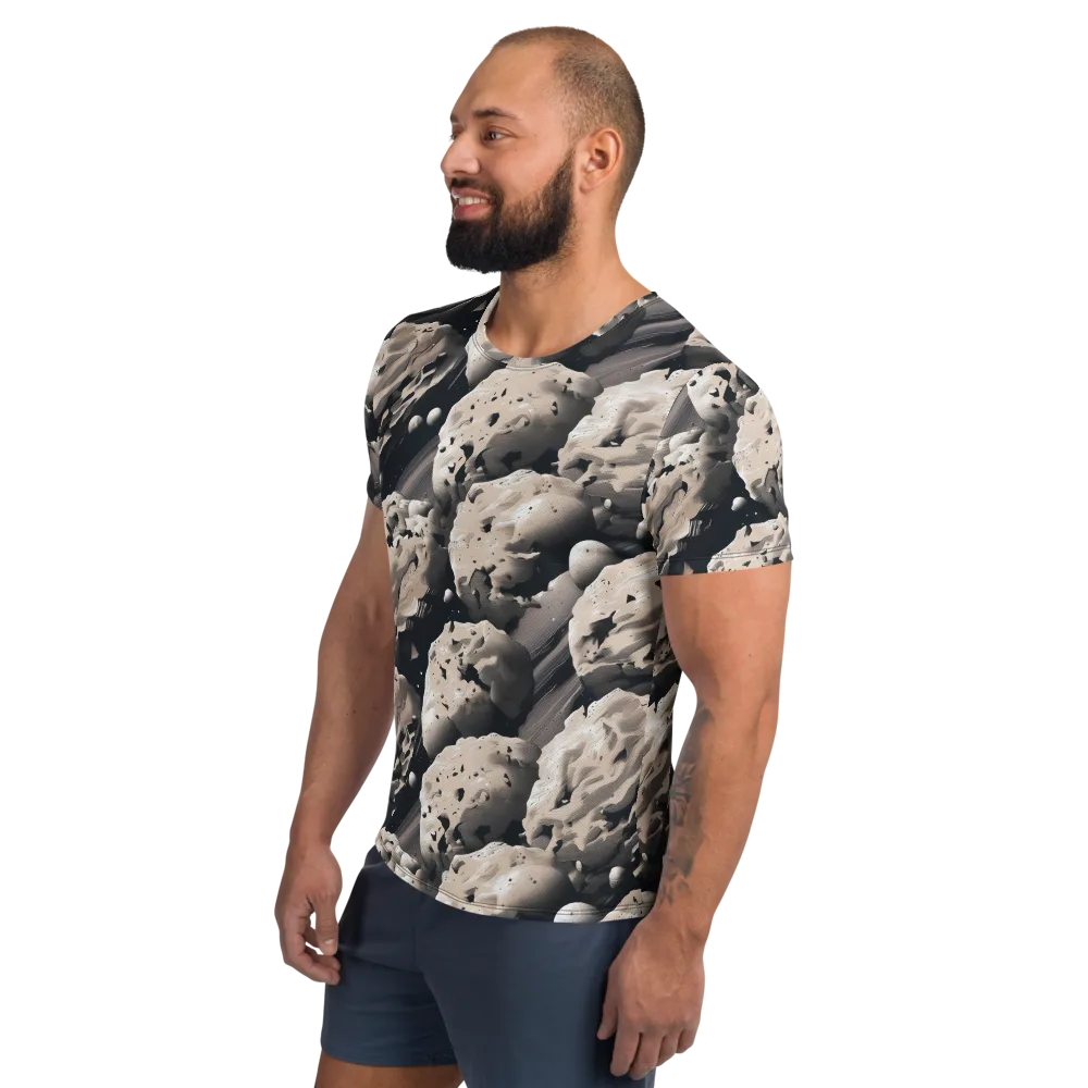 Moonfall Terrain on Men's Athletic T-Shirt — Left