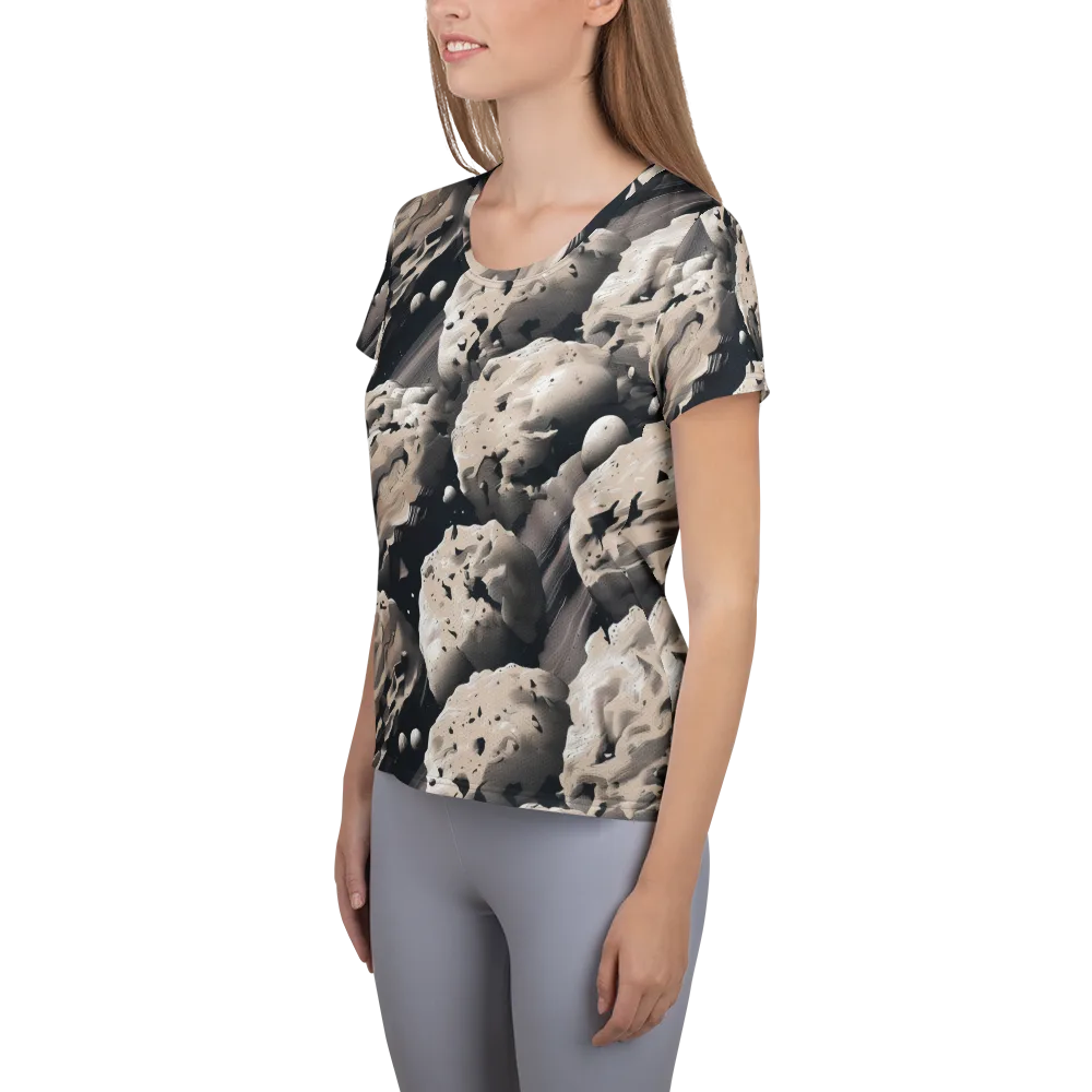 Moonfall Terrain on Women's Athletic T-Shirt — Left