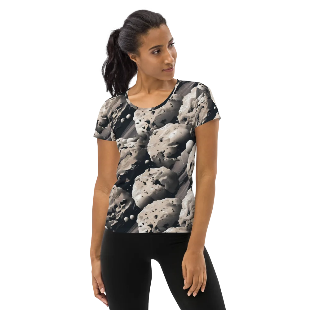 Moonfall Terrain on Women's Athletic T-Shirt — Front