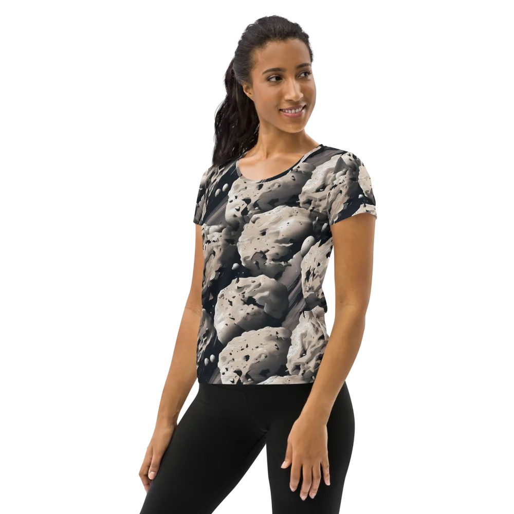 Moonfall Terrain on Women's Athletic T-Shirt — Left
