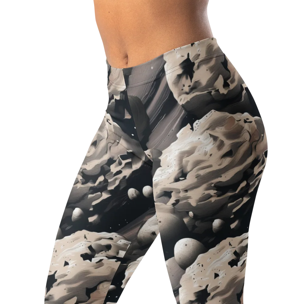Moonfall Terrain on Leggings — Left Front