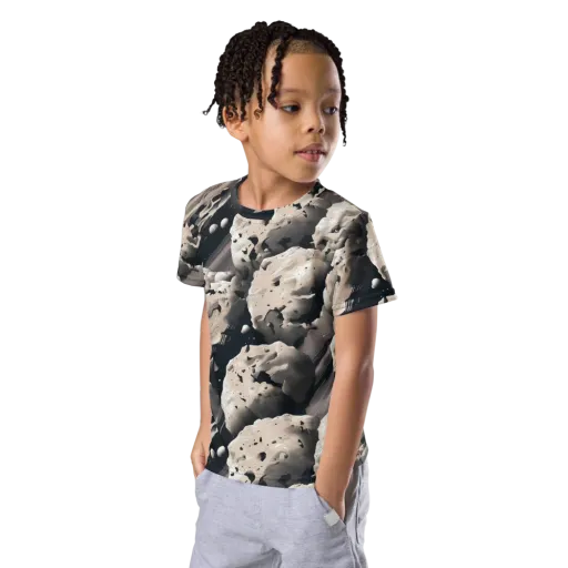 Moonfall Terrain on a Kids Crew Neck T-Shirt