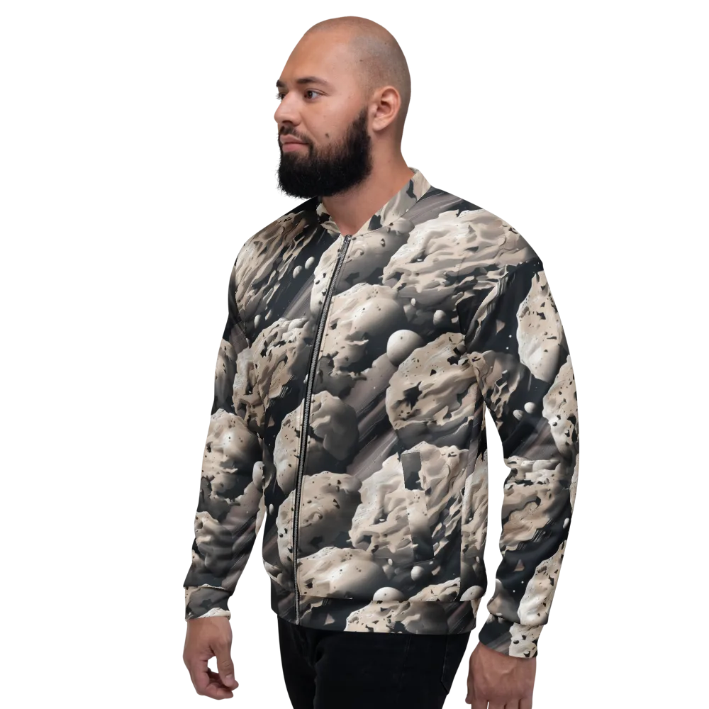 Moonfall Terrain on Bomber Jacket — Left