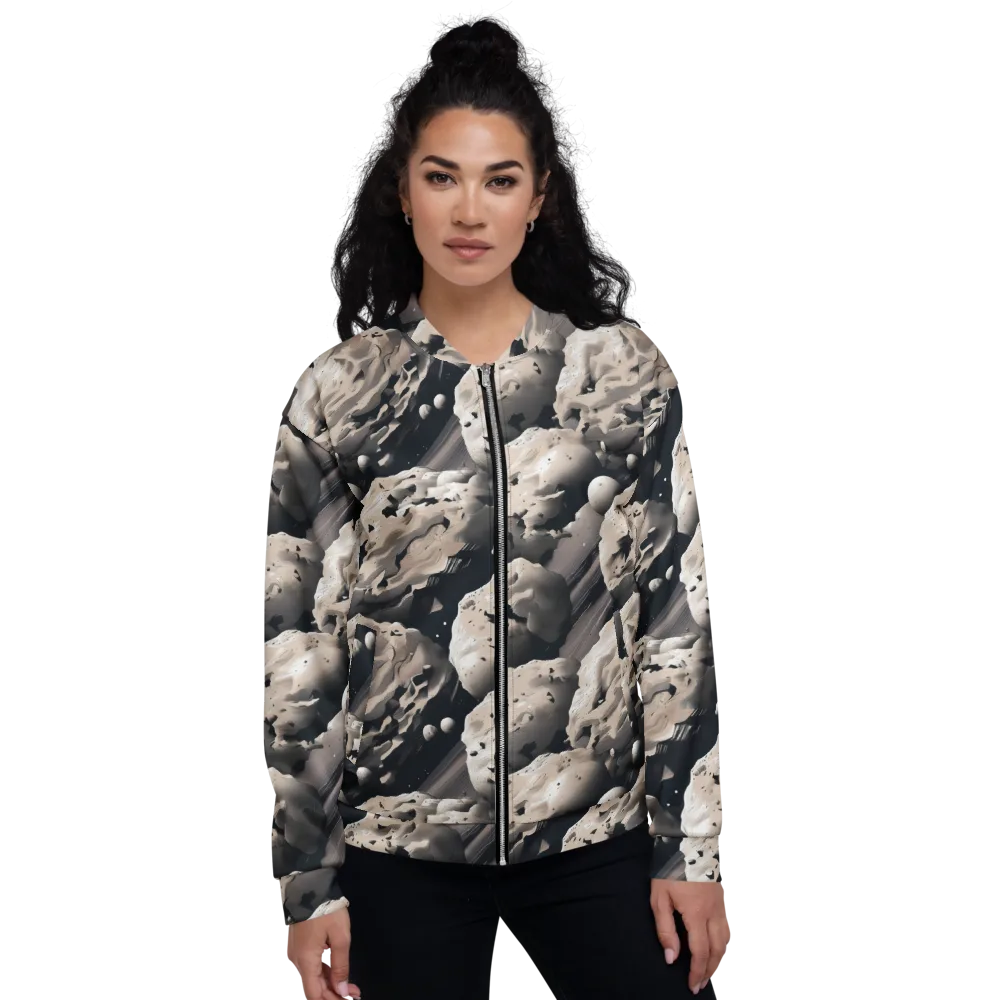 Moonfall Terrain on Bomber Jacket — Front