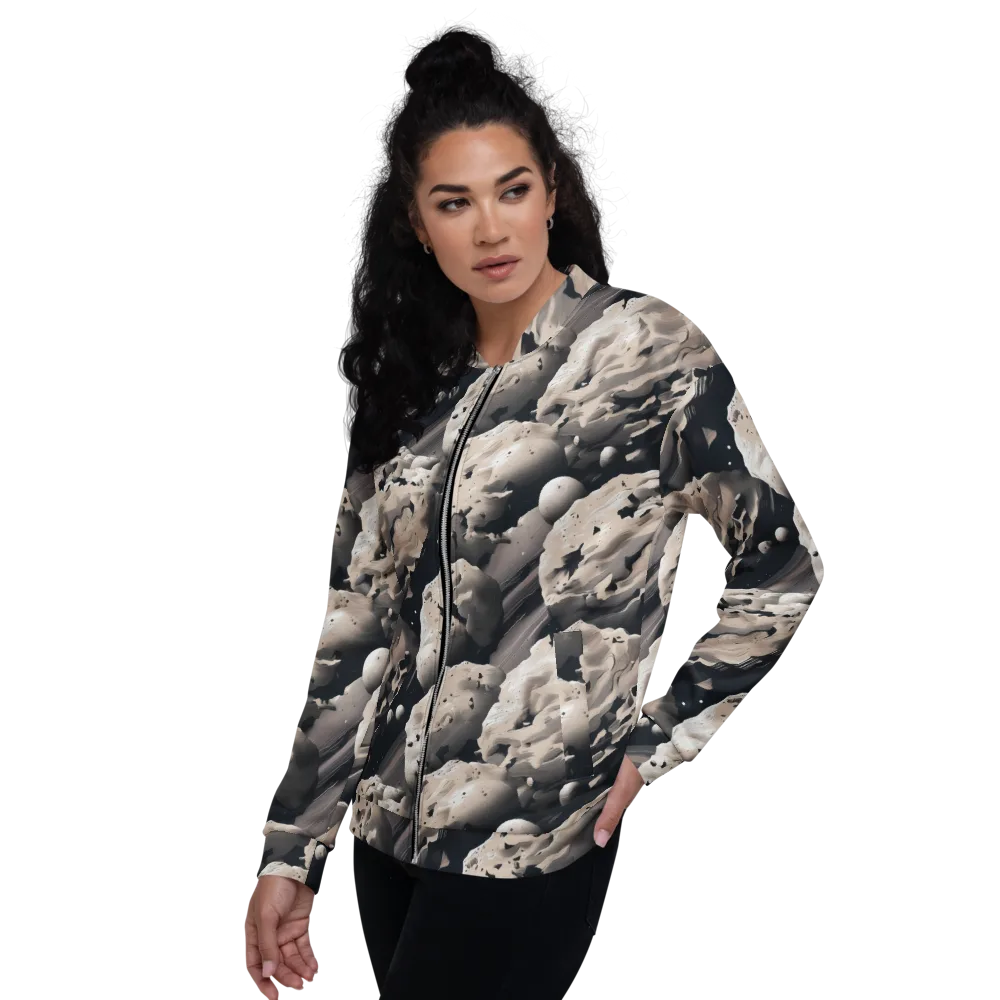 Moonfall Terrain on Bomber Jacket — Left