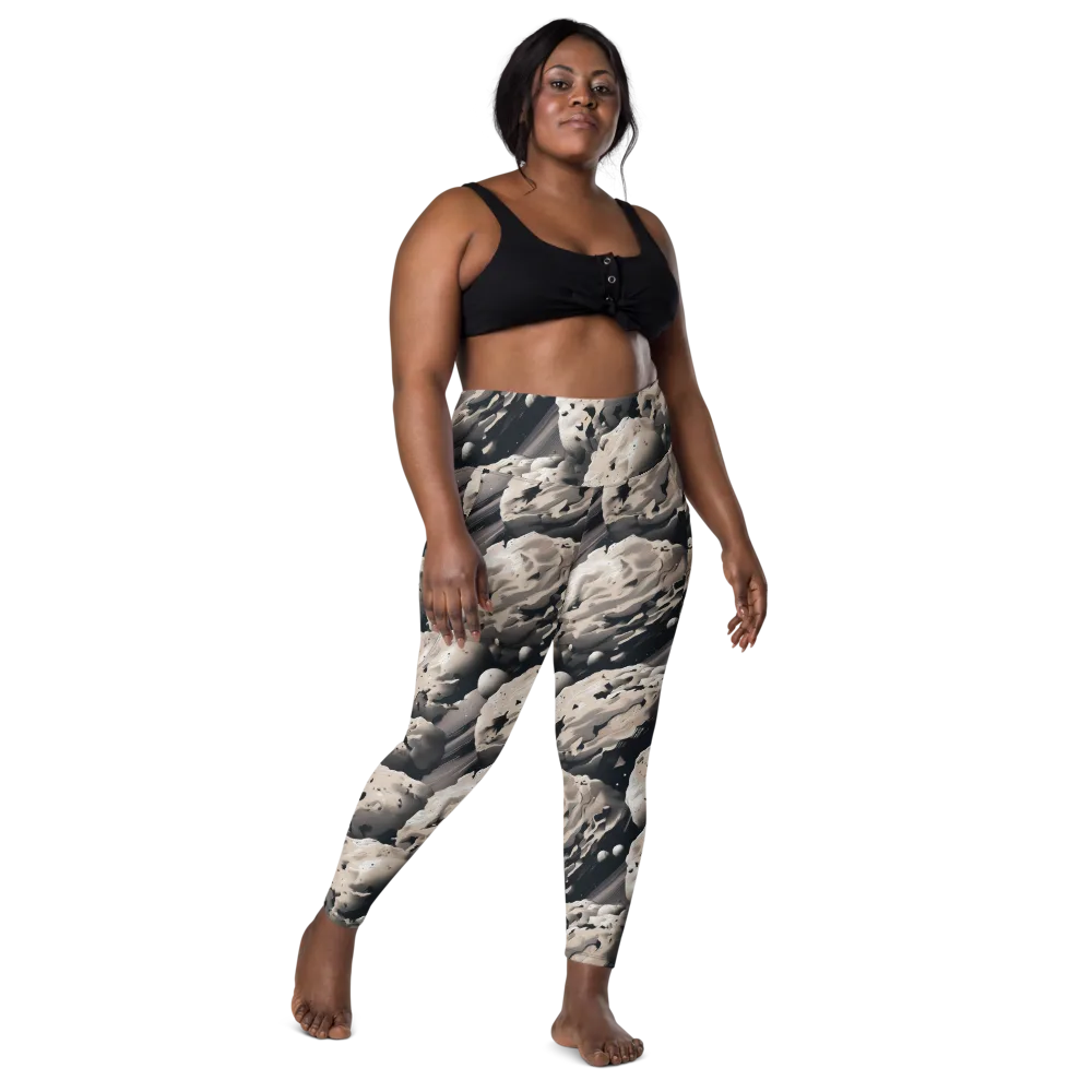 Moonfall Terrain on Leggings with Pockets — Front