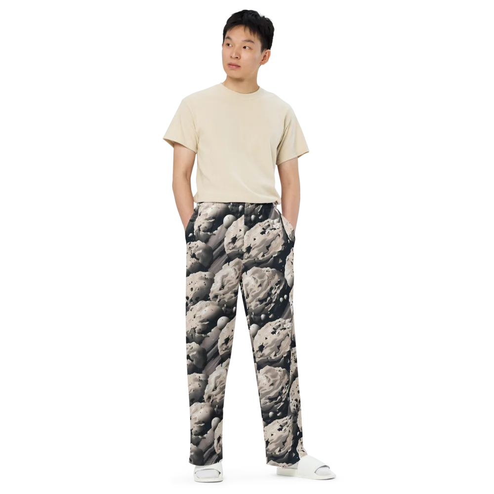 Moonfall Terrain on Wide-Leg Pants — Front