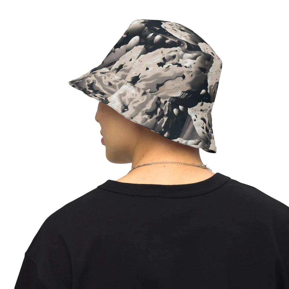 Moonfall Terrain on Reversible Bucket Hat — Back Inside