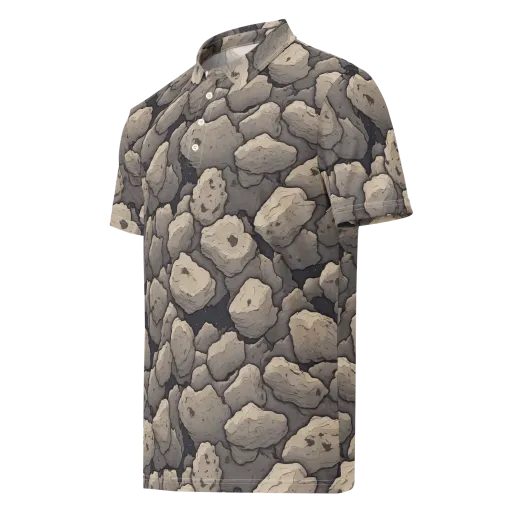 Moonstone Field on a Men's Slim Fit Polo Shirt