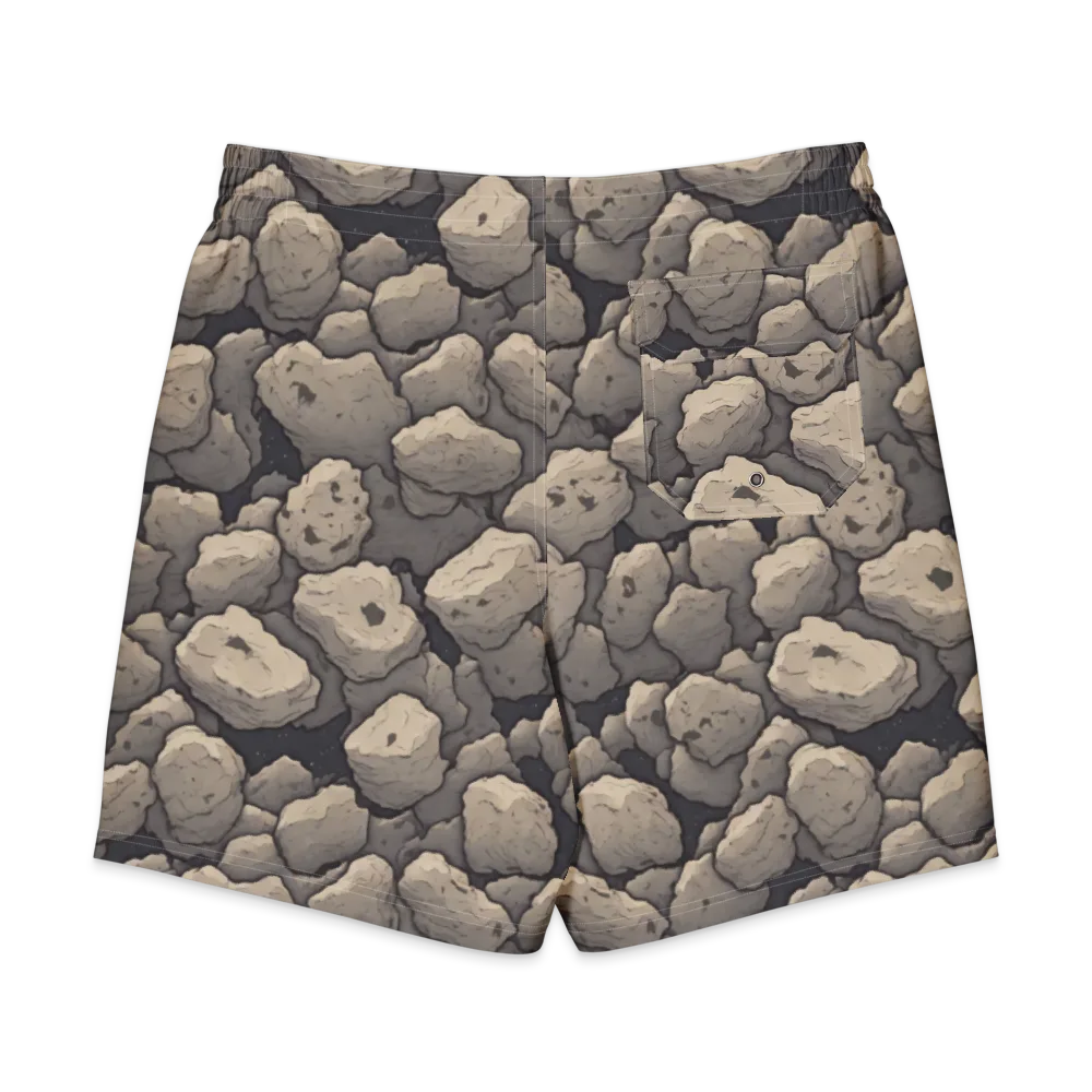Moonstone Field on Men's Board Shorts — Back