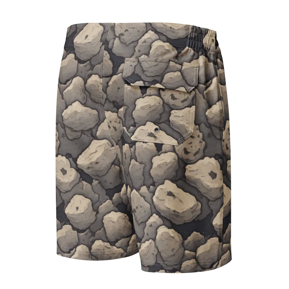 Moonstone Field on Men's Board Shorts — Back
