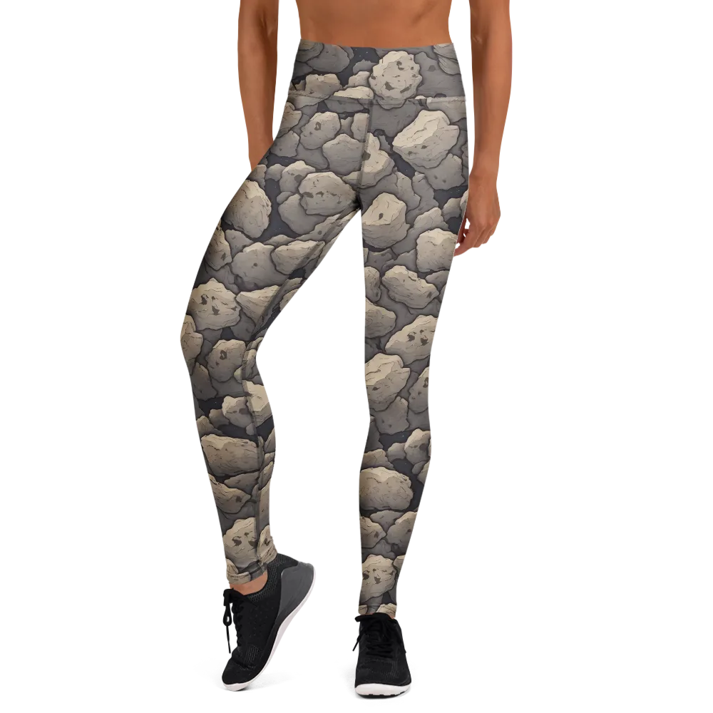 Moonstone Field on Yoga Leggings — Front