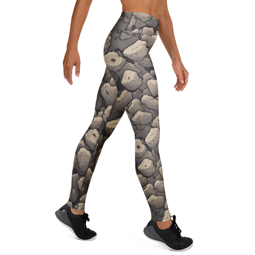 Moonstone Field on Yoga Leggings — Right