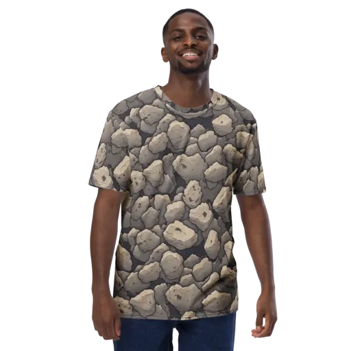 Moonstone Field on a Men's Crew Neck T-Shirt