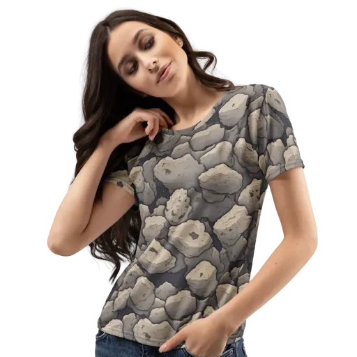 Moonstone Field on a Women's Crew Neck T-Shirt