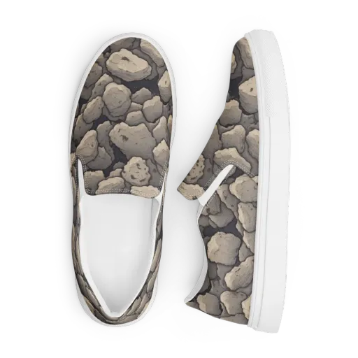Moonstone Field on a Men's Slip-On Canvas Shoes