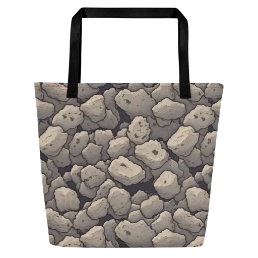 Moonstone Field on a Large Tote Bag W/ Pocket