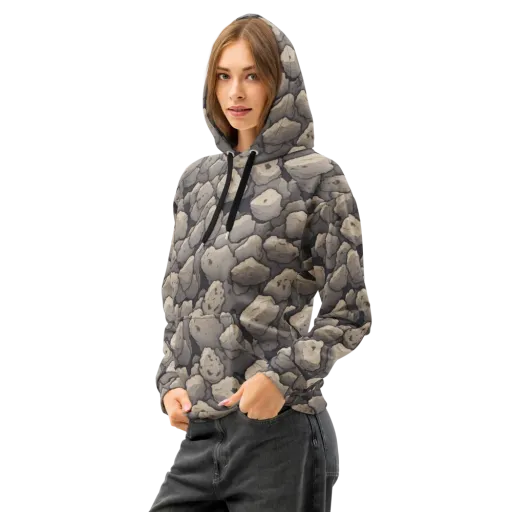 Moonstone Field on a Cotton Hoodie