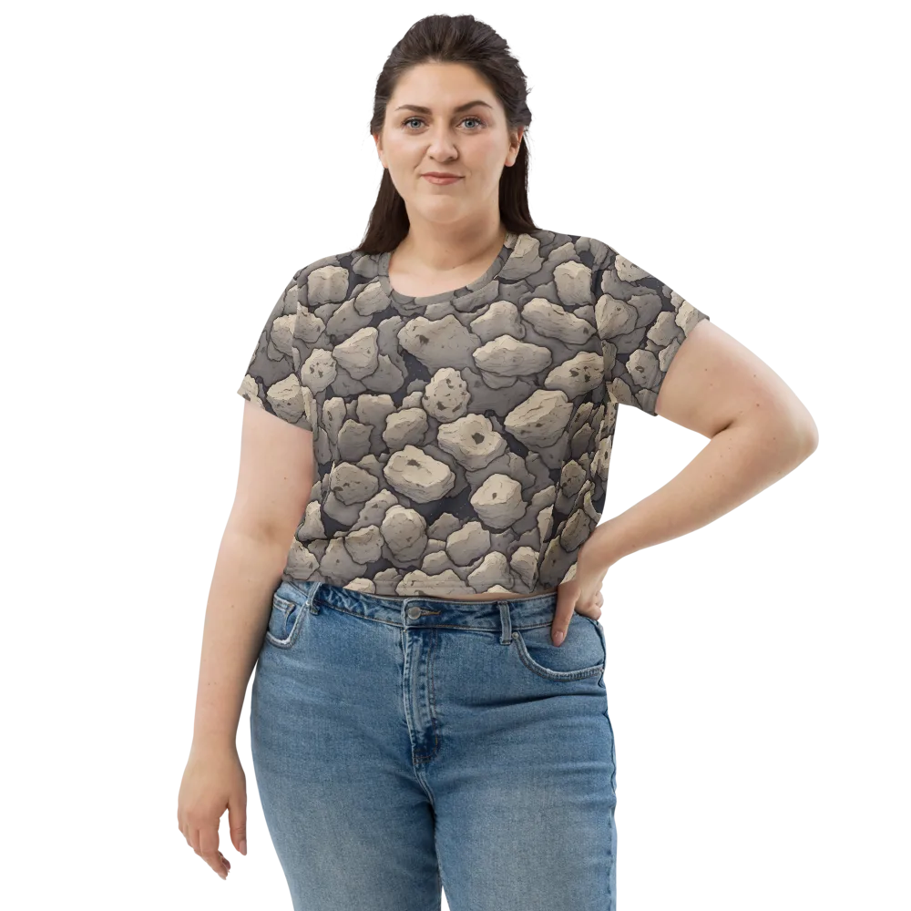 Moonstone Field on Crop Tee — Front
