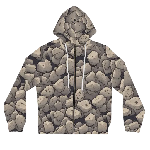 Moonstone Field on a Women's Full-Zip Hoodie