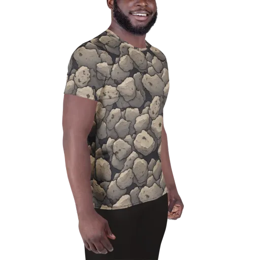 Moonstone Field on a Men's Athletic T-Shirt