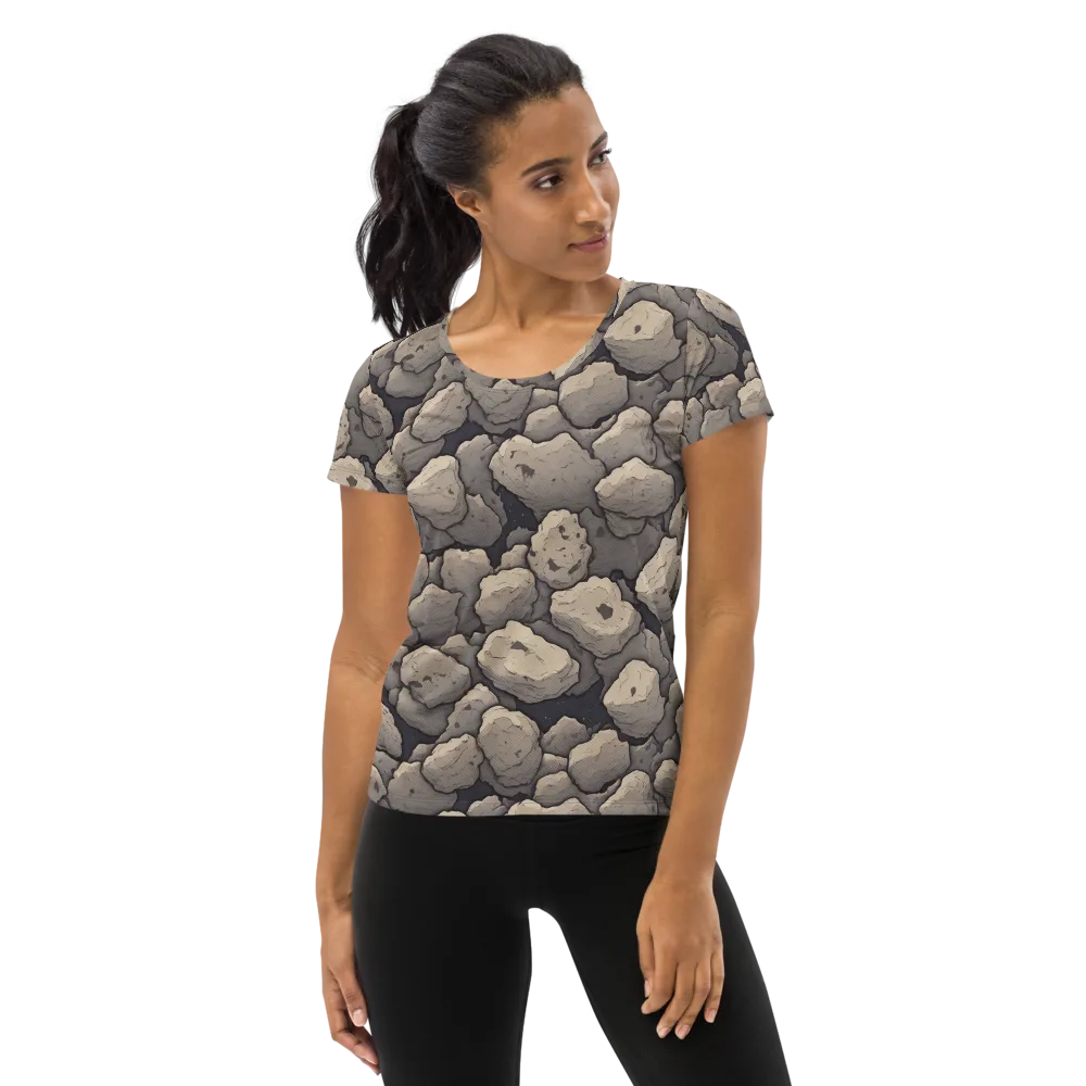 Moonstone Field on Women's Athletic T-Shirt — Front