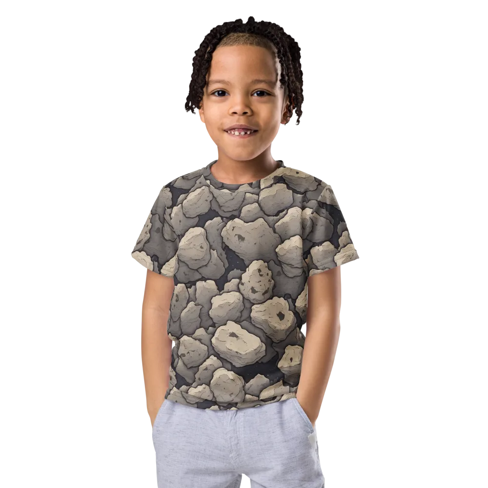 Moonstone Field on Kids Crew Neck T-Shirt — Front