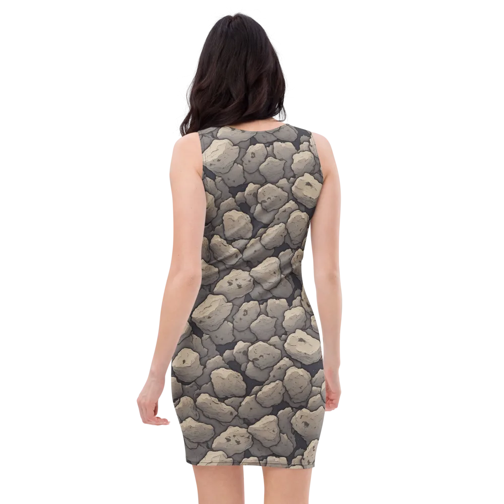 Moonstone Field on Bodycon Dress — Back