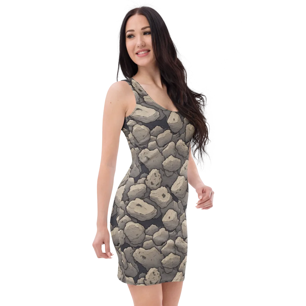 Moonstone Field on Bodycon Dress — Right Front