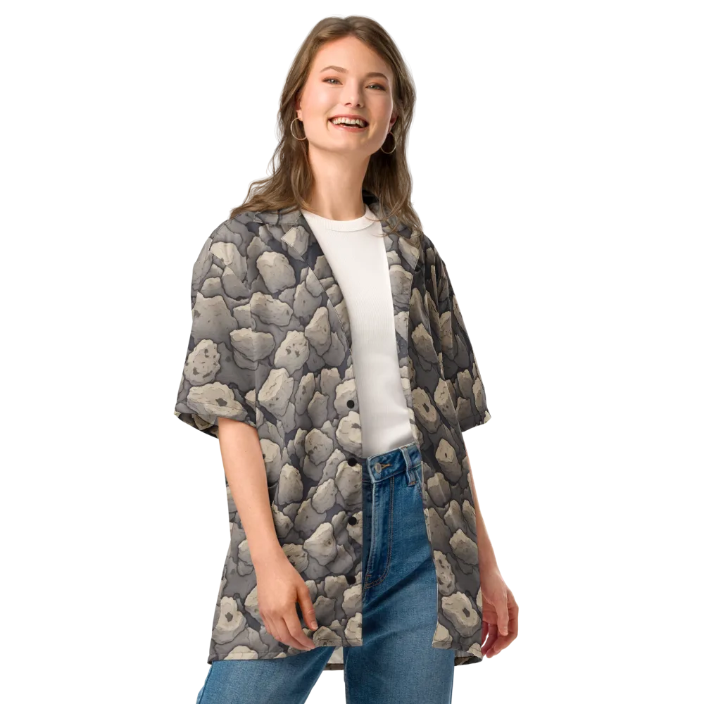 Moonstone Field on Button Shirt — Front