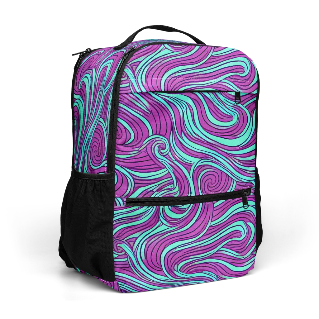 Neon Tidal on Utility Backpack — Right Front