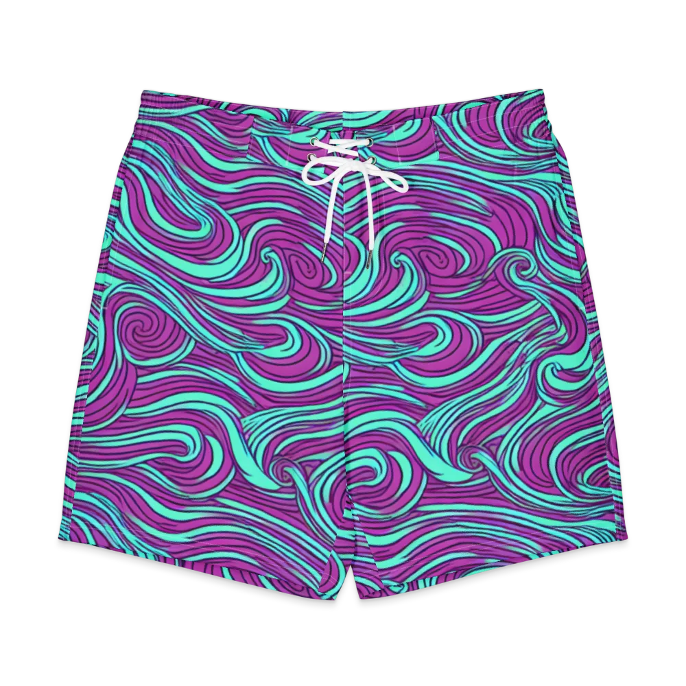 Neon Tidal on Men's Board Shorts — Front