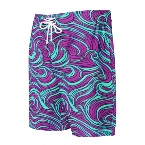 Neon Tidal on a Men's Board Shorts