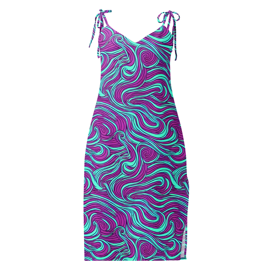 Neon Tidal on Slip Dress — Front